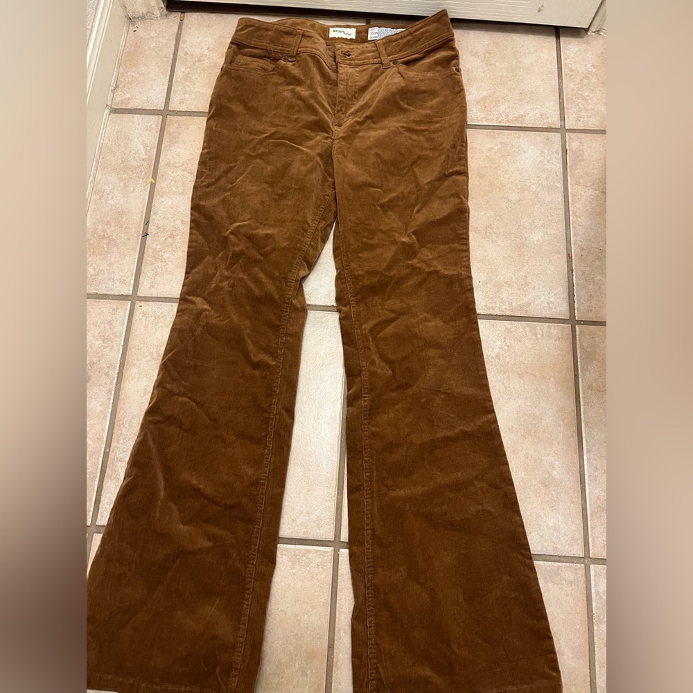 Womens Rocks&Indigo brown/tan flare corduroy pants